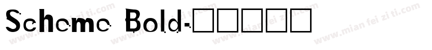 Scheme Bold字体转换